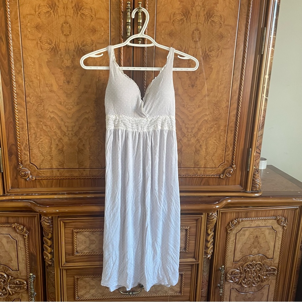 Chic White Lace-Accented Slip Dress